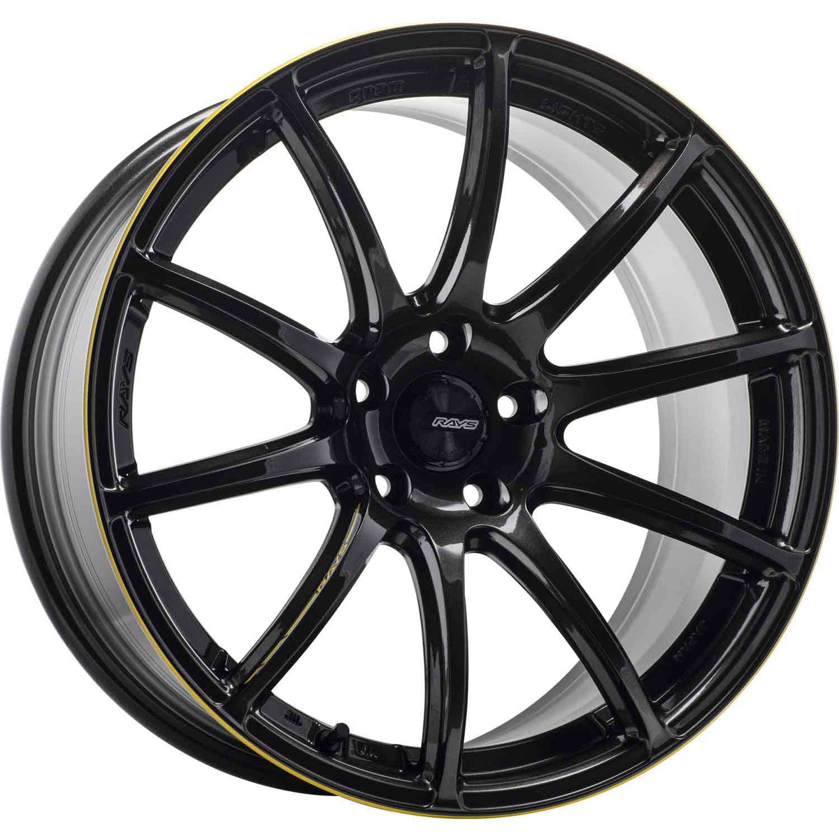 GRAWGTMX38DA3J Gram Lights 57 Transcend Unlimit 18 x 9.5 +38 5 x 100 Super Dark Gunmetal/Machine Coat - Universal,