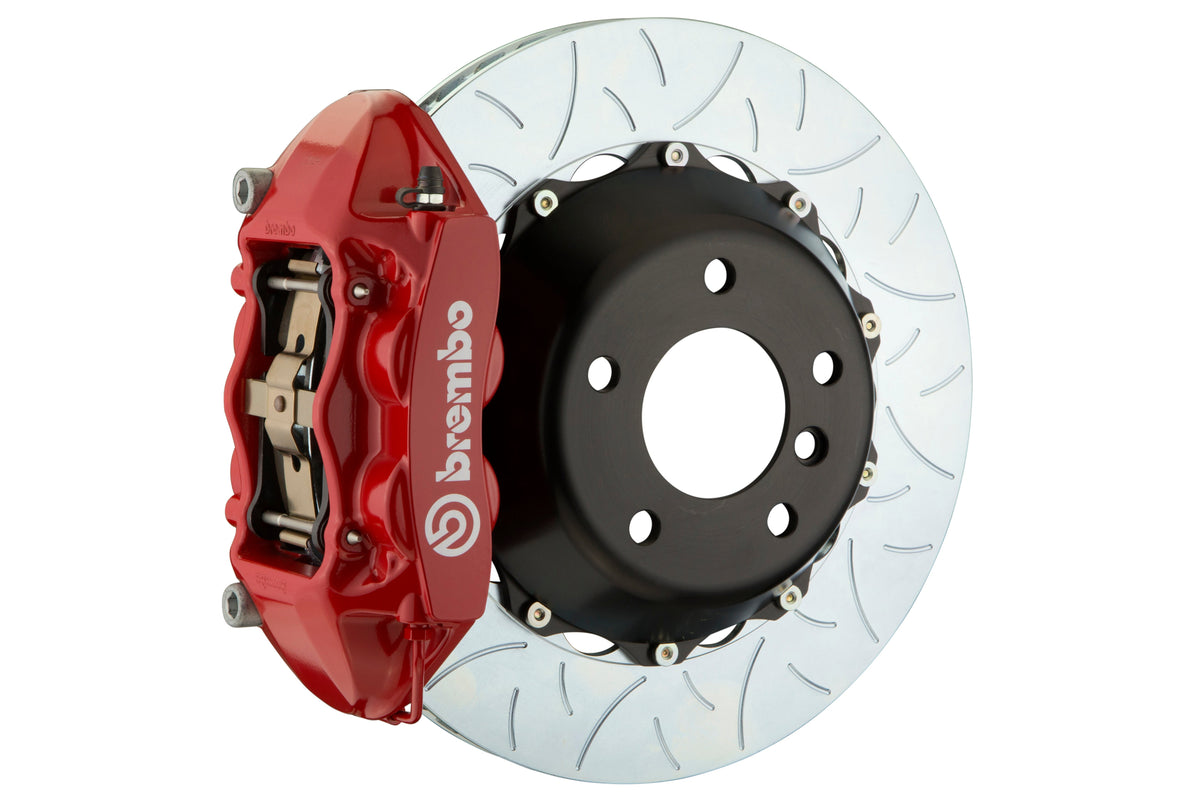 Brembo GT Systems 4 Piston Front Big Brake Kit Red Slotted Rotors - 2013-2021 Scion FR-S / Subaru BRZ / Toyota 86