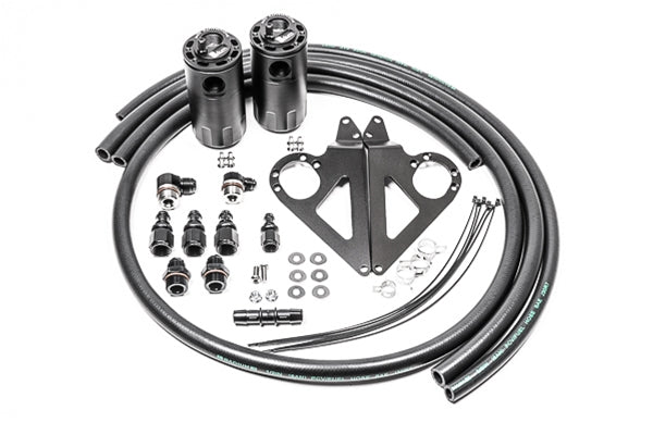 RAD20-0903-FL Radium Engineering Dual Fluid Lock Catch Can Kit,