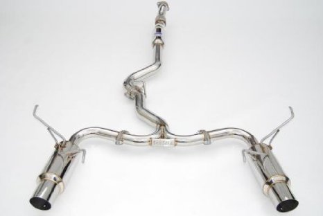 INVHS11STIGTP Invidia Dual N1 Resonated Exit Exhaust (Polished or Titanium Tip) - 2014+ Forester XT-Stainless Tips,