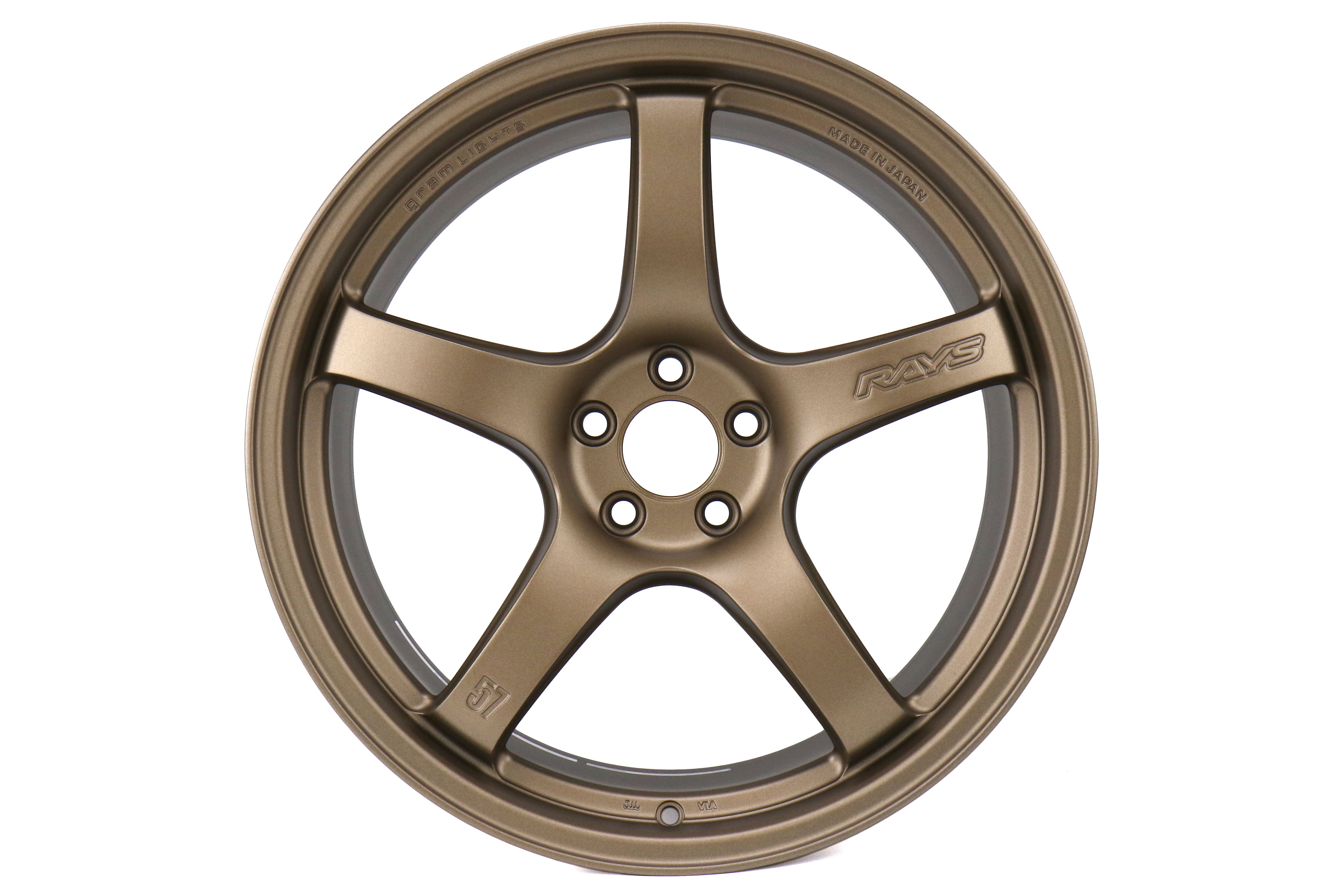 Rays Gram Lights 57CR Bronze 18x9.5 +38 5x100 (Single Wheel