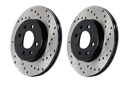 STT128.47031L StopTech Rear Drilled Sport Brake Rotor Left - 2013+ FT86,