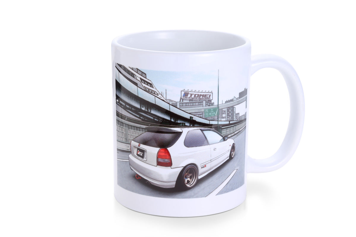 TOMTG601A-HN00A Tomei Mug White EK9 Civic Osaka-Kanjo,