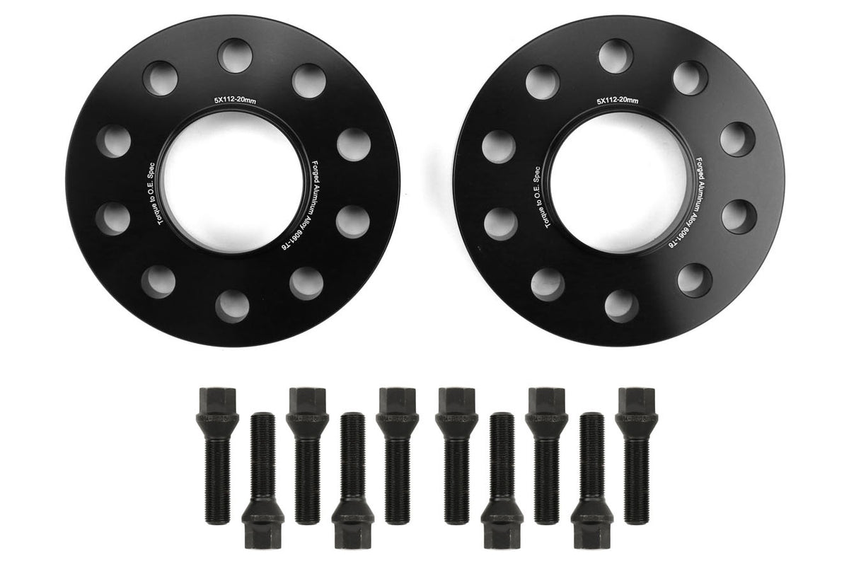 FFA1.10221.6 FactionFab 5x112 20mm Wheel Spacer Pair and Lug Bolts Kit - 2020-2021 Toyota A90 Supra,