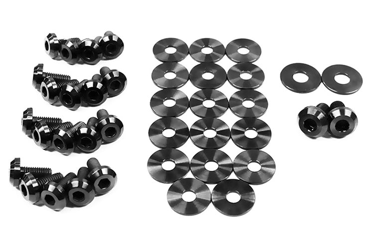 DSBSUB-008-TI-BLK Dress Up Bolts Partial Engine Bay Hardware Kit - 2013+ FT86-Black,