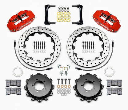 WIL140-12871-DR Wilwood 4R Drilled Rear (Red) - 2013+ FT86,