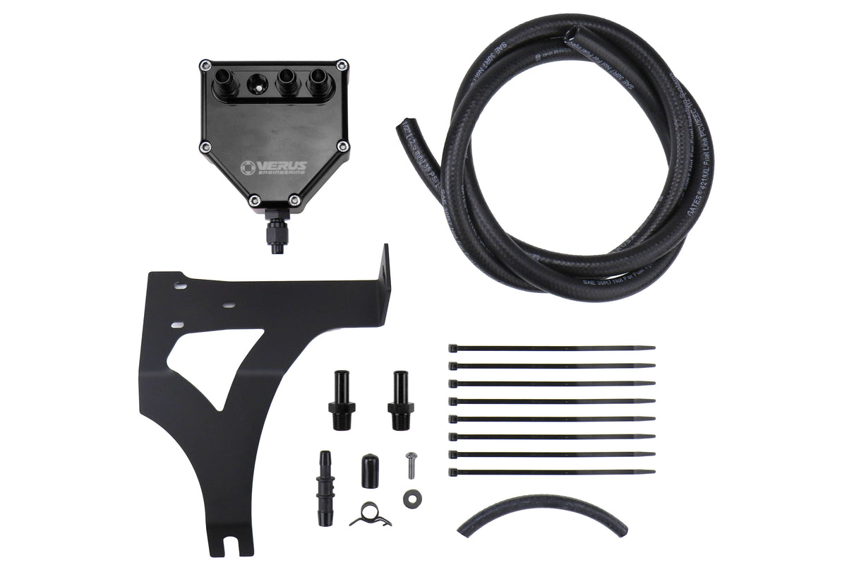 VERA0002A-BLK Dual Air Oil Separator, Multi-Stage Filtering - 2013+ FT86-Black,