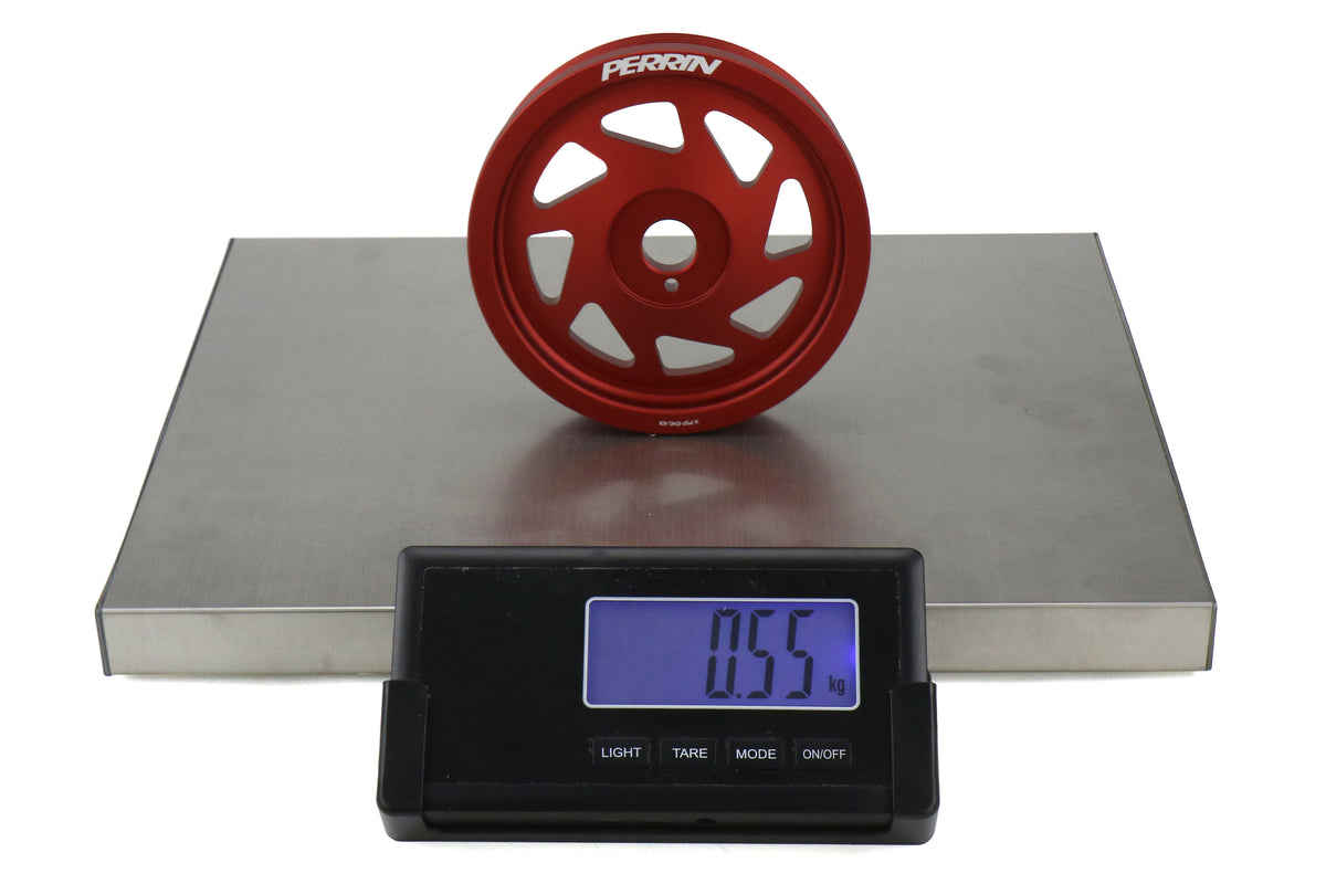 PERPSP-ENG-101RD Perrin Lightweight Crank Pulley (Red) - 2015+ WRX / 2013+ FT86,