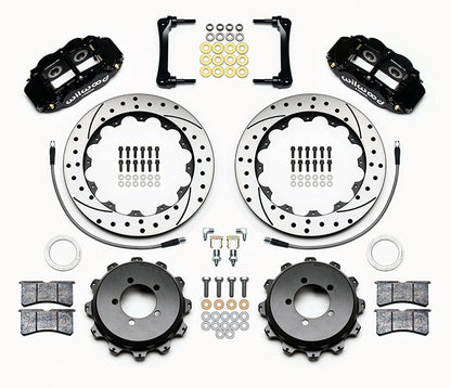 WIL140-12871-D Wilwood 4R Drilled Rear (Black) - 2013+ FT86,
