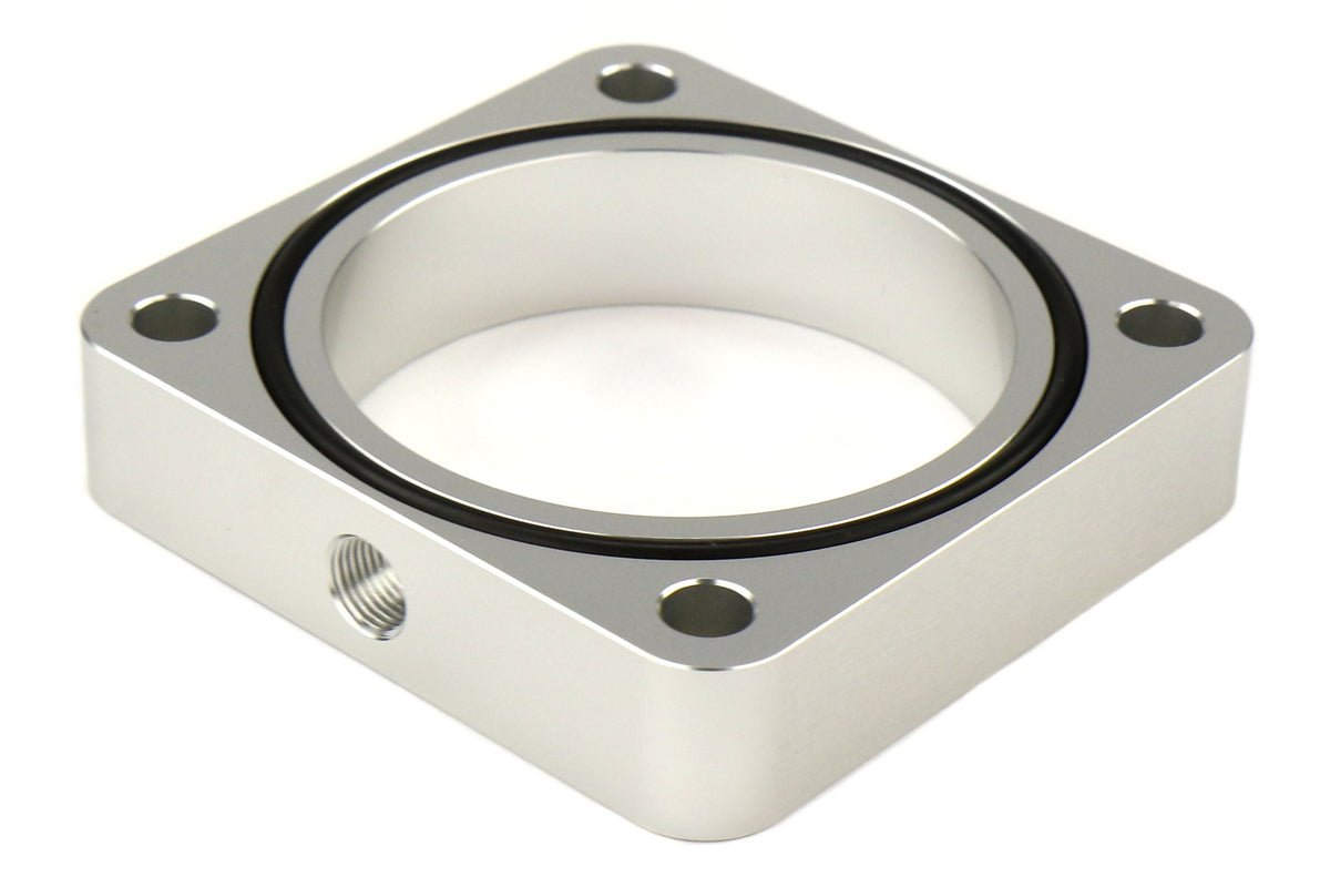 TQSTS-TBS-023 Torque Solutions Throttle Body Spacer (Silver or Red) - 2013+ BRZ-Silver,