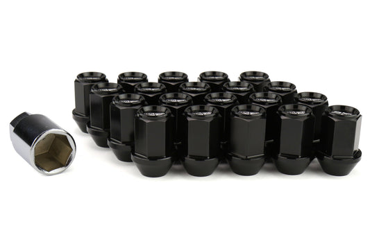 KICWKIZ3K Project Kics Leggdura Racing Lugnuts W/ Laser Logo - 2015+ WRX / STI / 2013+ FT86 / 2014+ Forester-Black,