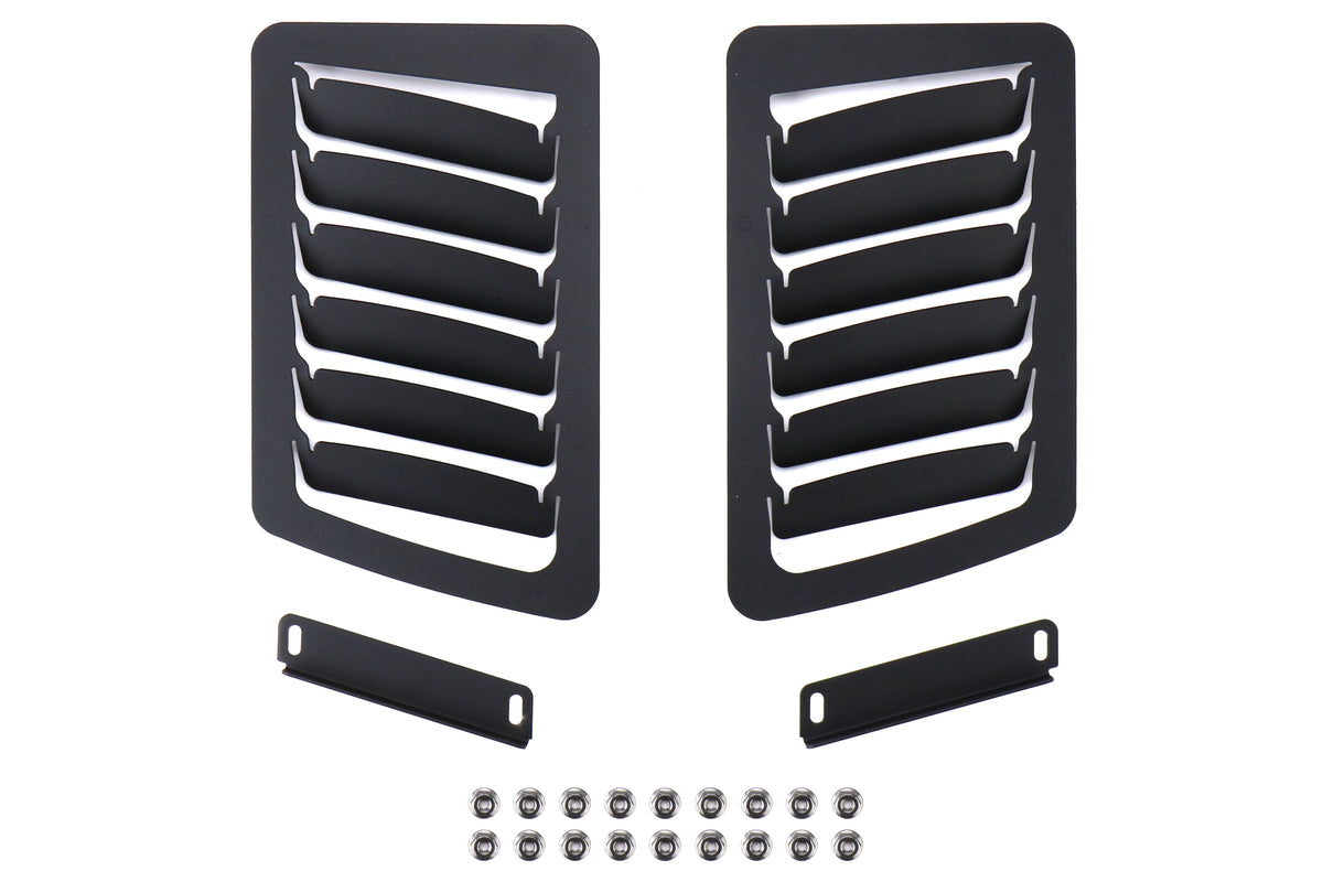 VERA0055A-BLK Velox Hood Small Louver (Vents) Kit - 2013+ FR-S / BRZ / 86-Black,
