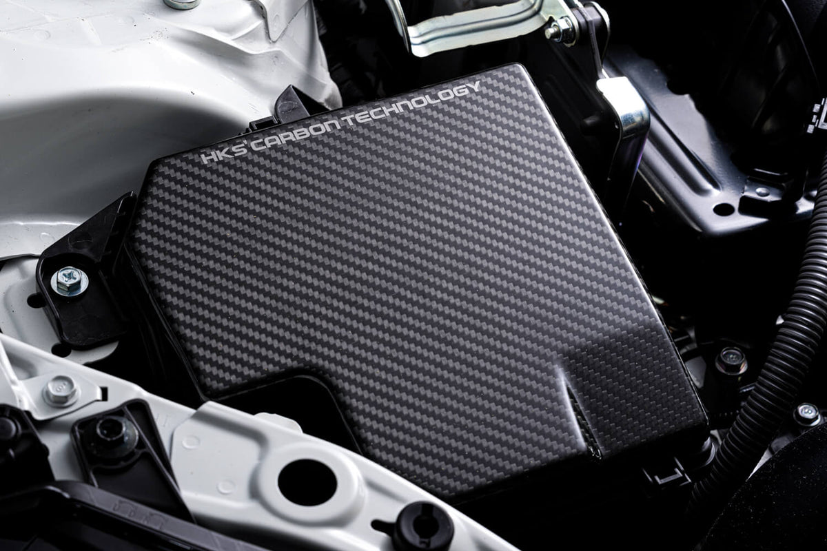 HKS70026-AT009 HKS Dry Carbon Fuse Box Cover 2022+ Subaru BRZ Toyota GR86,