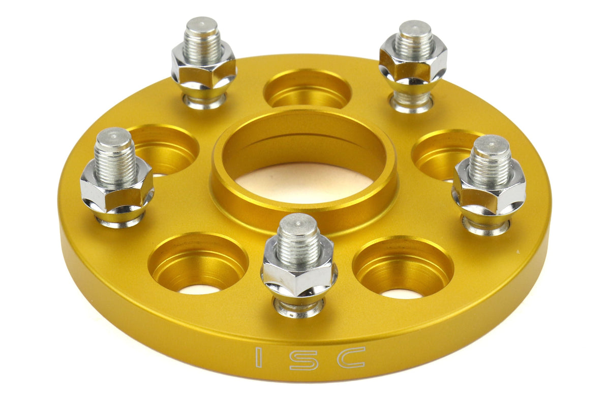 ISCWA15G ISC 5x100 to 5x114 Wheel Adapter (15mm and 25mm) - 2013+ BRZ-15mm Gold,