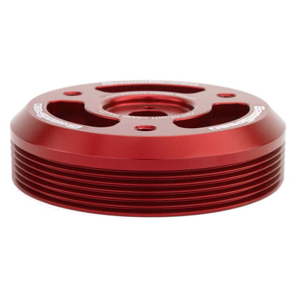 GRM095024 GrimmSpeed Lightweight Crank Pulley - 2015+ WRX / 2013+ BRZ-Red,