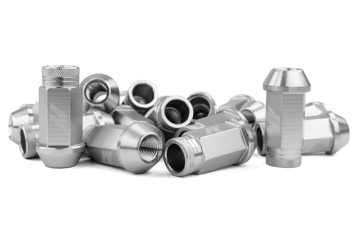 MIMMMLG-125-LOCKSL Mishimoto Aluminum Locking Lug Nuts - 2015+ WRX / 2015+ STI / 2013+ FT86-Silver,