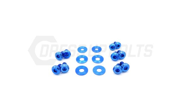 DSBSUB-014-TI-BLU Dress Up Bolts Trunk Hardware Kits - 2013+ FT86-Blue,