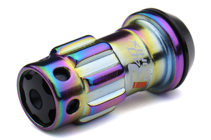 KICWRIA13NK Project Kics R40 Iconix With Aluminum Cap and Locks - 2015+ WRX / STI / 2013+ FT86 / 2014+ Forester -Neo Chrome,