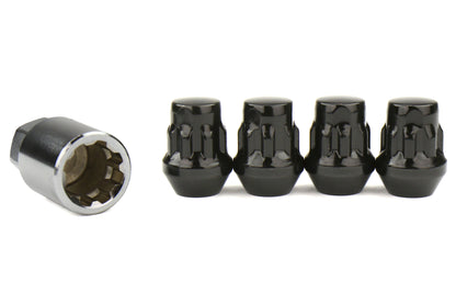 KICW603B19 PROJECT KICS BULL LOCK LUG NUT-Closed End Black,