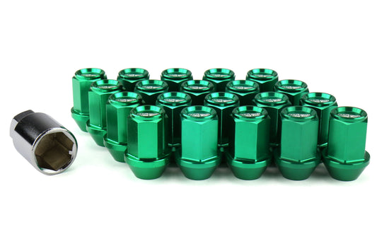 KICWKIZ3E Project Kics Leggdura Racing Lugnuts W/ Laser Logo - 2015+ WRX / STI / 2013+ FT86 / 2014+ Forester-Green,
