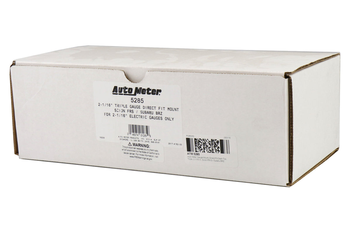 AUT5285 Autometer Direct Fit Dash Pod (Triple Gauge Mount) - 2013+ FT86,