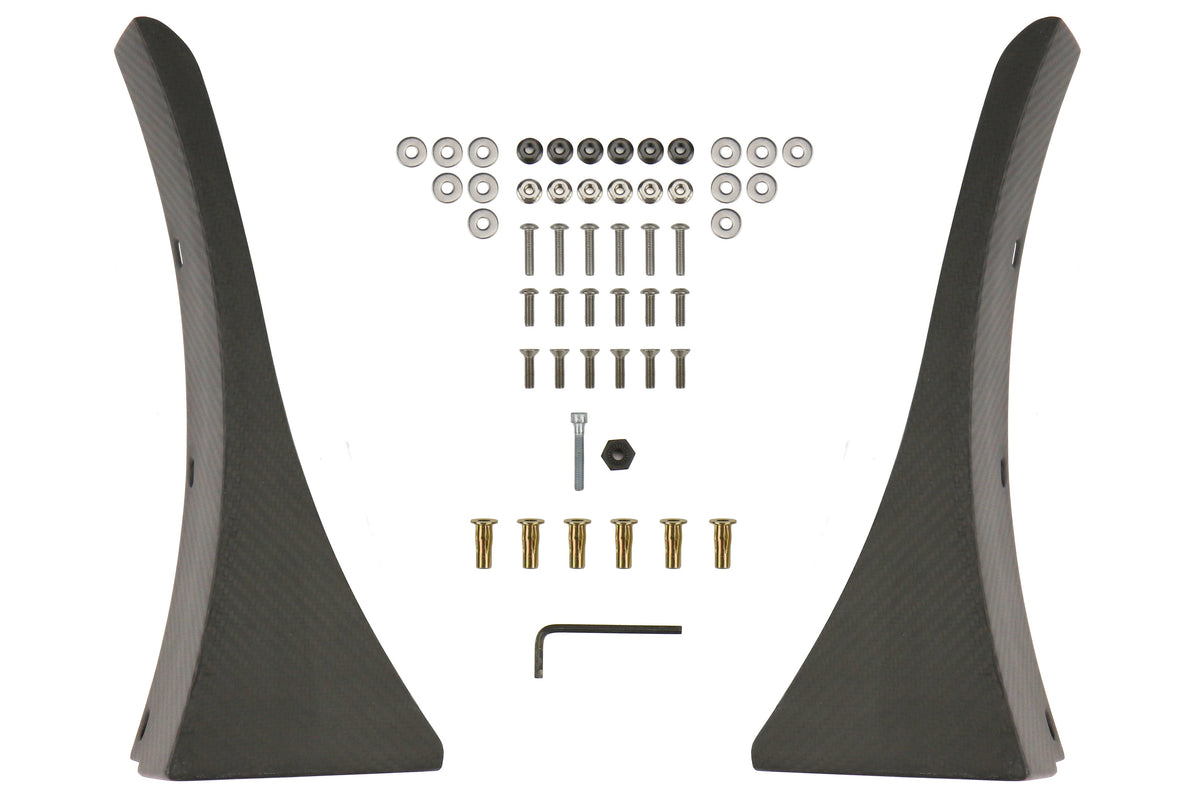 VERA0040A FT-86SF / Verus Front Splitter Dry Carbon Fiber Endplates - 2013+ FT86,