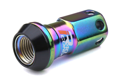 KICWRIA13NK Project Kics R40 Iconix With Aluminum Cap and Locks - 2015+ WRX / STI / 2013+ FT86 / 2014+ Forester -Neo Chrome,