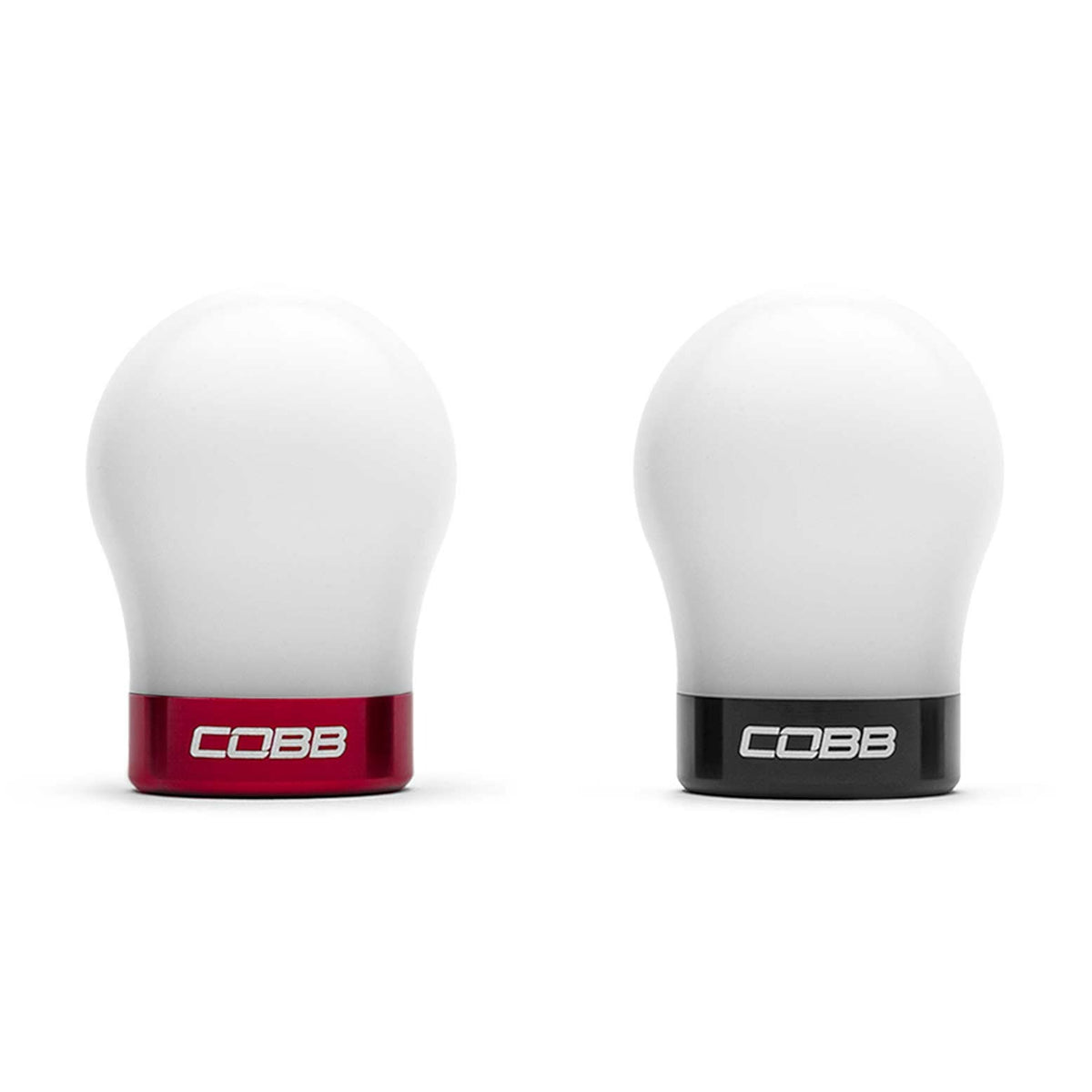 COBB Short Weighted Shift Knob - White - 2013-2024 Scion FR-S / Subaru BRZ / Toyota GR86