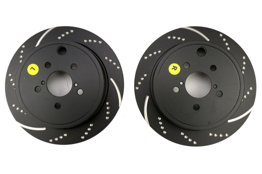 EBC Brakes 3GD Series Sport Dimpled/Slotted Rear Brake Rotors - 2013-2020 Subaru BRZ / Scion FR-S / Toyota GT86 (W/ Solid Rear Rotors)