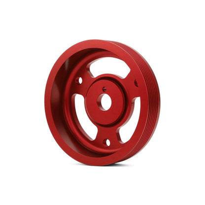 GRM095024 GrimmSpeed Lightweight Crank Pulley - 2015+ WRX / 2013+ BRZ-Red,
