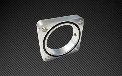 TQSTS-TBS-023 Torque Solutions Throttle Body Spacer (Silver or Red) - 2013+ BRZ-Silver,