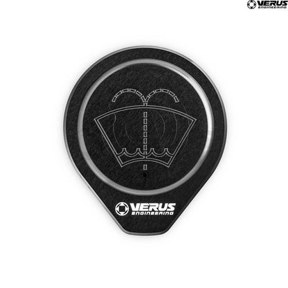 VERA0396A-BLK Windshield Washer Cap Anodized Aluminum -,