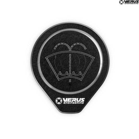 VERA0396A-BLK Windshield Washer Cap Anodized Aluminum -,