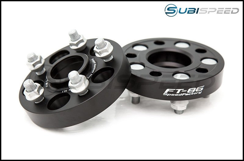 FTSFT-510051143-25 FT-86 SpeedFactory 5x100 to 5x114.3 Forged Aluminum Wheel Conversion Spacers - 2013+ FT86-25mm,