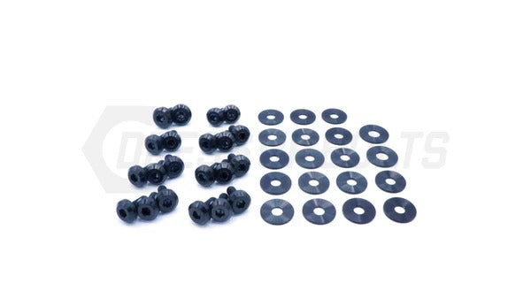 DSBSUB-008-TI-BLK Dress Up Bolts Partial Engine Bay Hardware Kit - 2013+ FT86-Black,