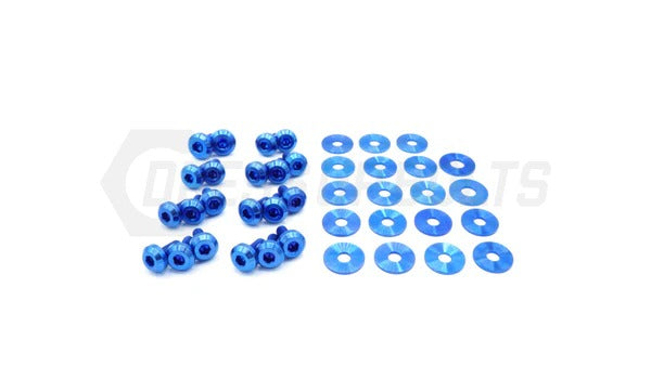 DSBSUB-008-TI-BLU Dress Up Bolts Partial Engine Bay Hardware Kit - 2013+ FT86-Blue,