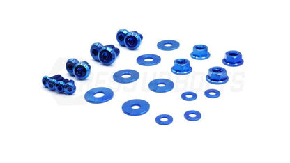 Fast Turn Fittings (Blue) Titanium Hardware Trunk Kit - 2022-2024 Subaru BRZ / Toyota GR86