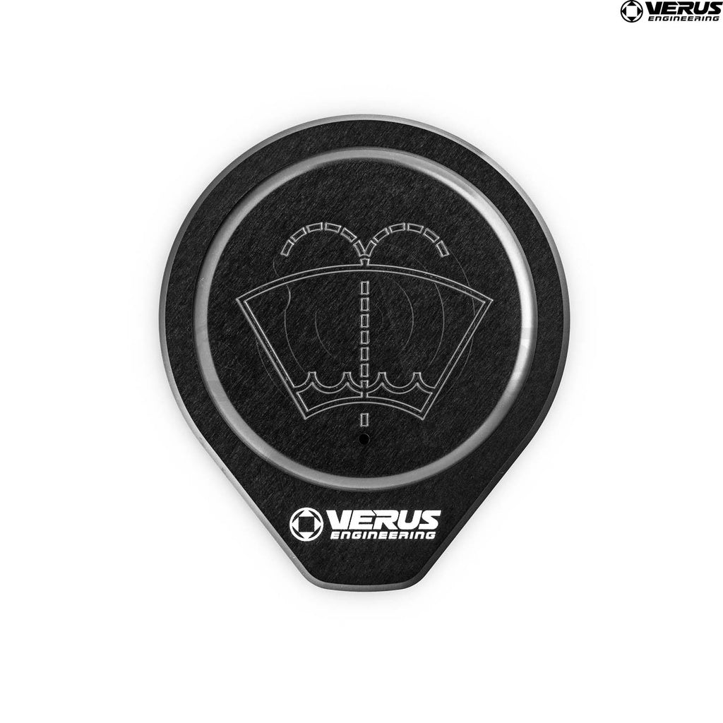 VERA0396A-BLK Windshield Washer Cap Anodized Aluminum -,