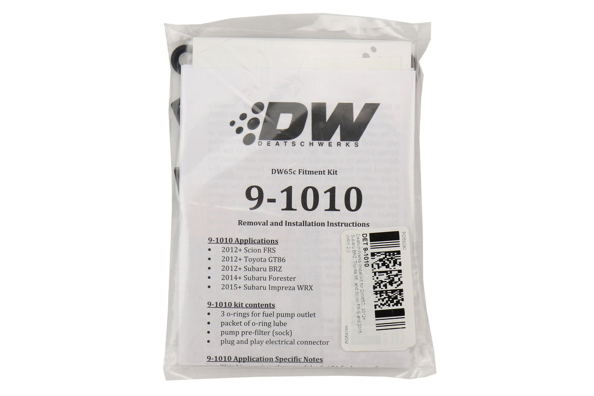 DET9-1010 DW65c Fuel Pump Install Kit - 2013+ FT86,