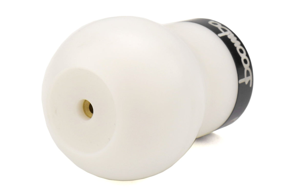 BBA31000090101 Boomba Racing White Delrin Weighted Shift Knob  - 2015+ WRX / 2015+ STI / 2014+ Forester-Black,