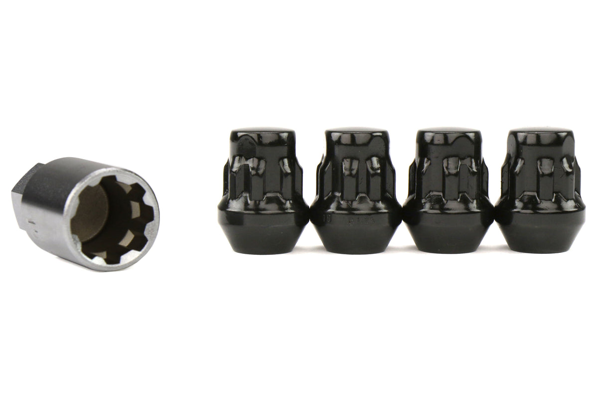 KICW603B17 PROJECT KICS BULL LOCK LUG NUT-Black,