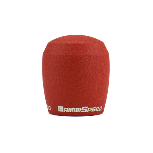 GRM038003 GrimmSpeed Stubby Shift Knob Stainless Steel RED - Subaru 6MT Models (inc. 2004+ STI),