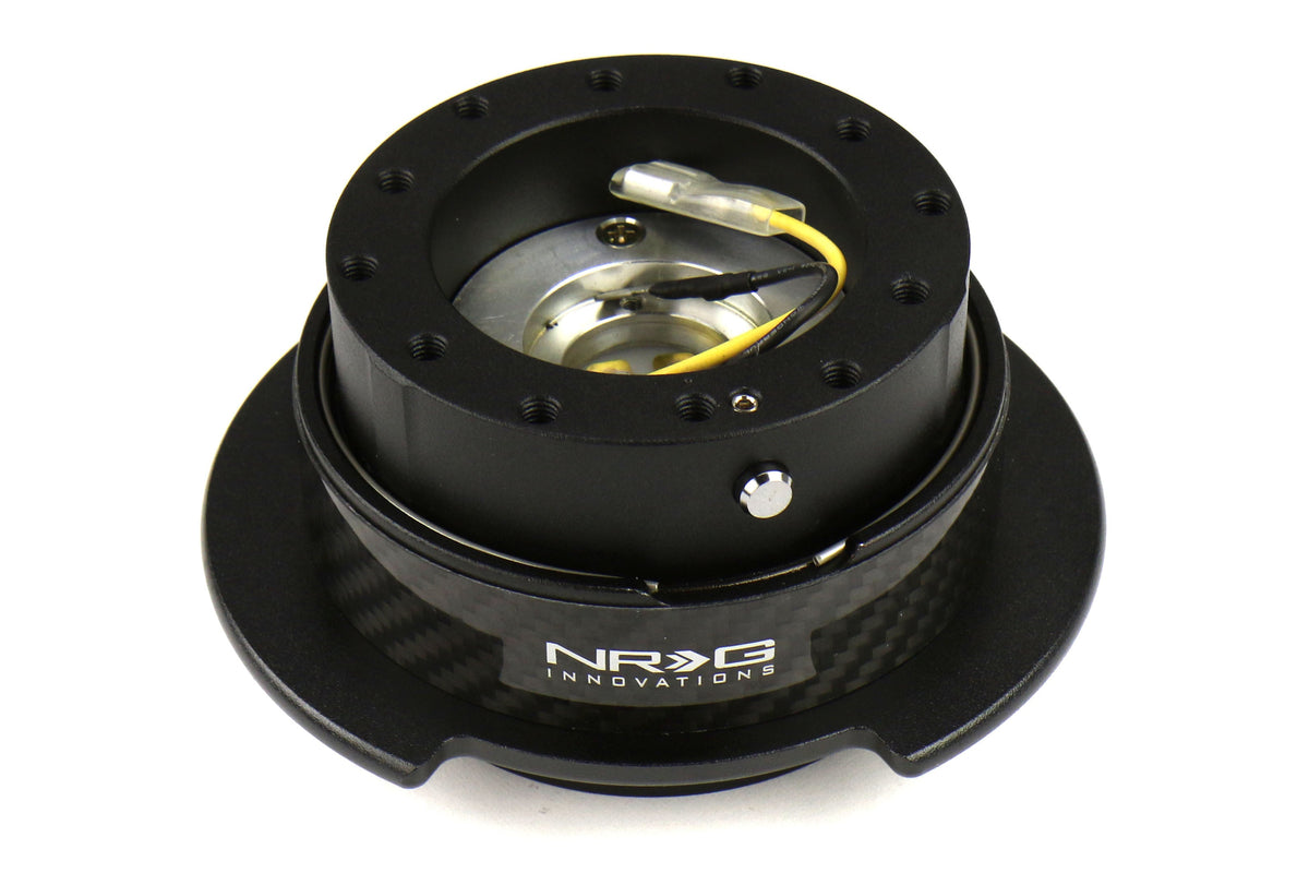 NRGSRK-250CF NRG Generation 2.5 Quick Release Steering Wheel Adaptor : Black Body / Carbon Fiber Ring (SRK-250CF),