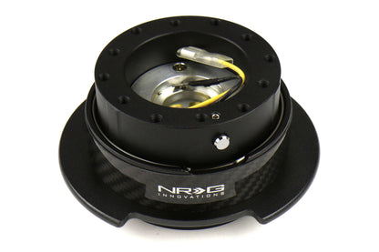 NRGSRK-250CF NRG Generation 2.5 Quick Release Steering Wheel Adaptor : Black Body / Carbon Fiber Ring (SRK-250CF),