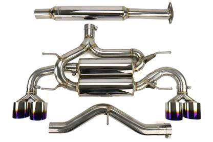 MXPMXSPFT86TRD MXP SP Quad Tip Catback Exhaust System for TRD - 2013+ FT86,