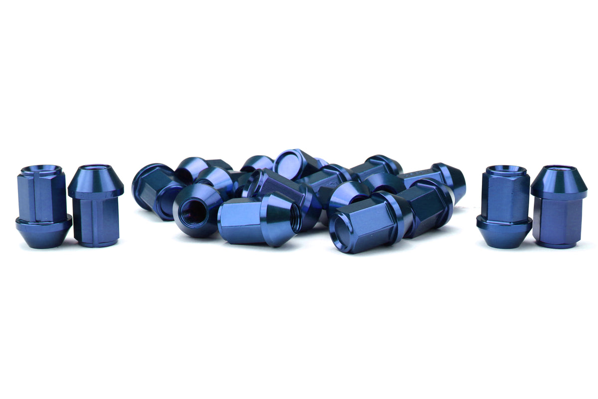 KICWKIC3U Project Kics Leggdura Racing Lug Nuts - 2015+ WRX / 2015+ STI / 2013+ FT86-Blue,