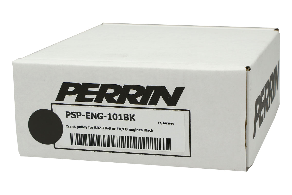 PERPSP-ENG-101BK Perrin Lightweight Crank Pulley (Black) - 2015+ WRX / 2013+ FT86,