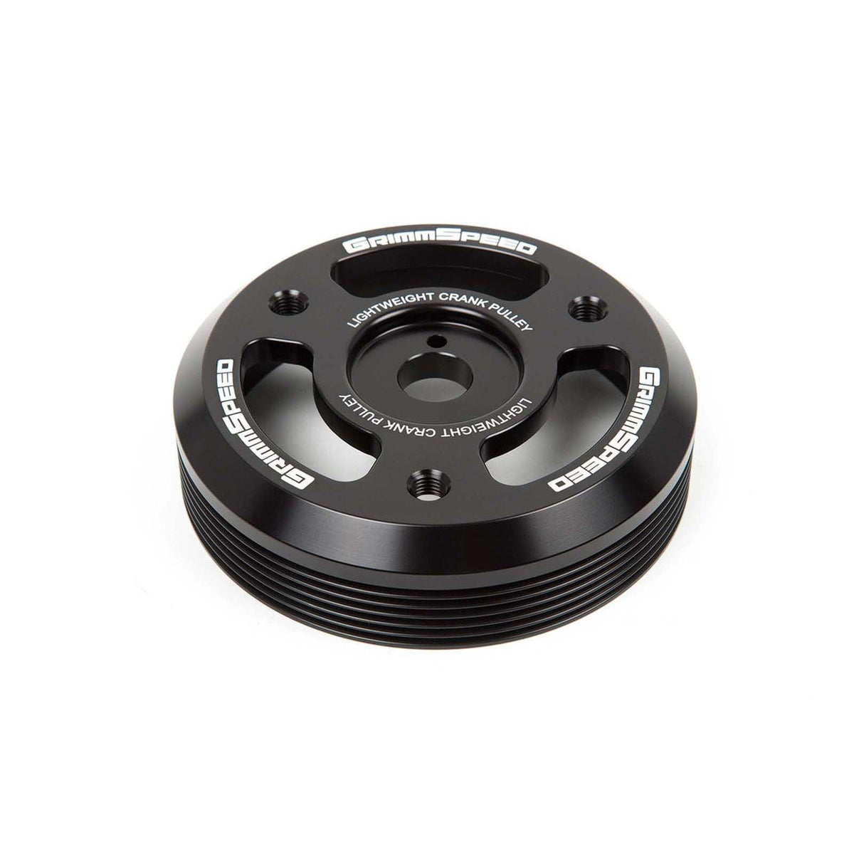 GRM095023 GrimmSpeed Lightweight Crank Pulley - 2015+ WRX / 2013+ BRZ-Black,