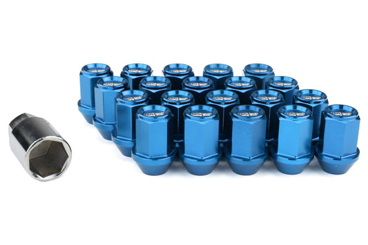 KICWKIZ3U Project Kics Leggdura Racing Lugnuts W/ Laser Logo - 2015+ WRX / STI / 2013+ FT86 / 2014+ Forester-Blue,