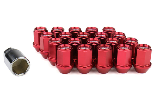 KICWKIZ3R Project Kics Leggdura Racing Lugnuts W/ Laser Logo - 2015+ WRX / STI / 2013+ FT86 / 2014+ Forester-Red,